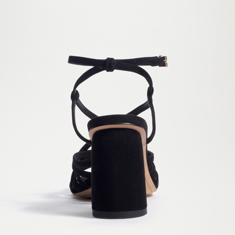 Sam Edelman Doffodil Suede Black Sandals - Picture 5 of 11